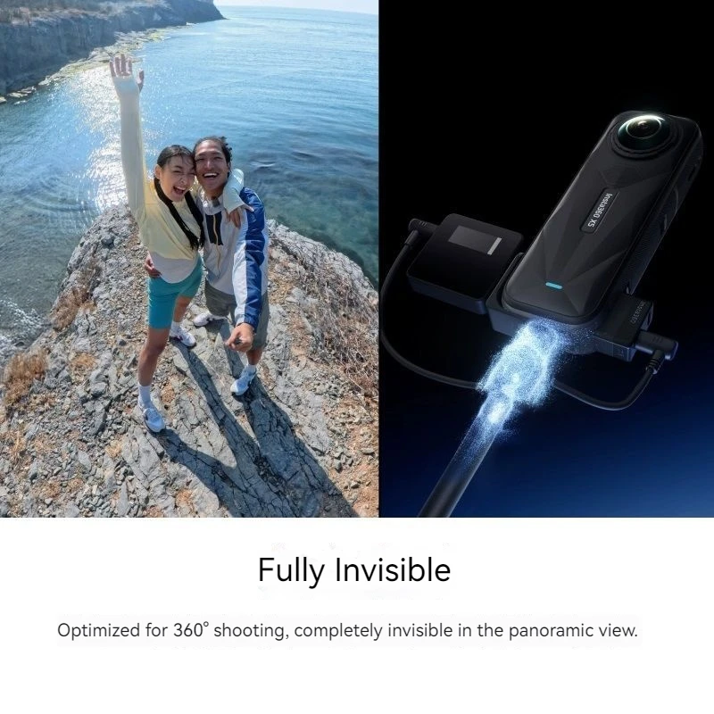 Original Official Mic Adapter For Insta360 X5/X4/X3/Ace/Ace Pro/Ace Pro 2 Audio Adapter Cold Shoe Vlog Video Original Accessorie