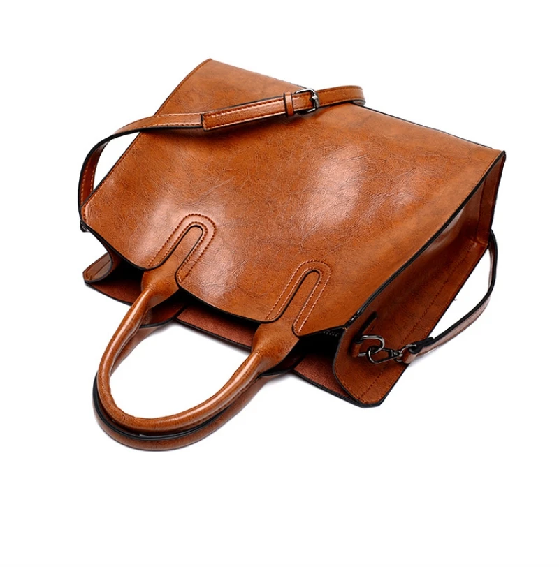 Frauen Umhängetaschen Dame Pu Leder Retro Handtasche Mädchen Kunstleder Umhängetasche Süßigkeiten Farbe Schulranzen Taschen – Detail 6