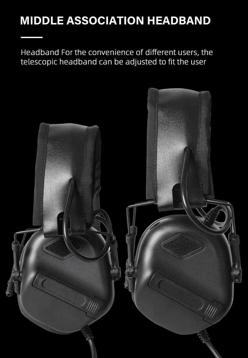 BOOIU 5세대 칩 헤드셋 전술 통신 이어폰 소음 감소 없음 신모델 헤드웨어 전술 헤드폰