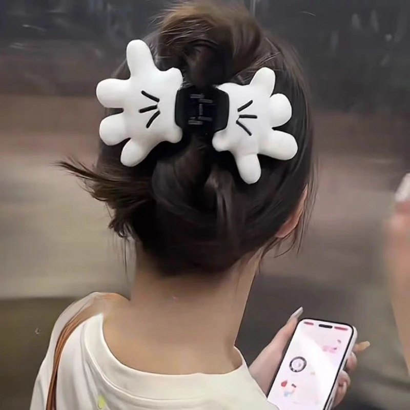 Women's Cartoon Mickey Palm Gripper, Cute Mickey Small Hand Gripper, Ins Style 3D Doll Hair Clip, Mickey Palm Gripper image 6