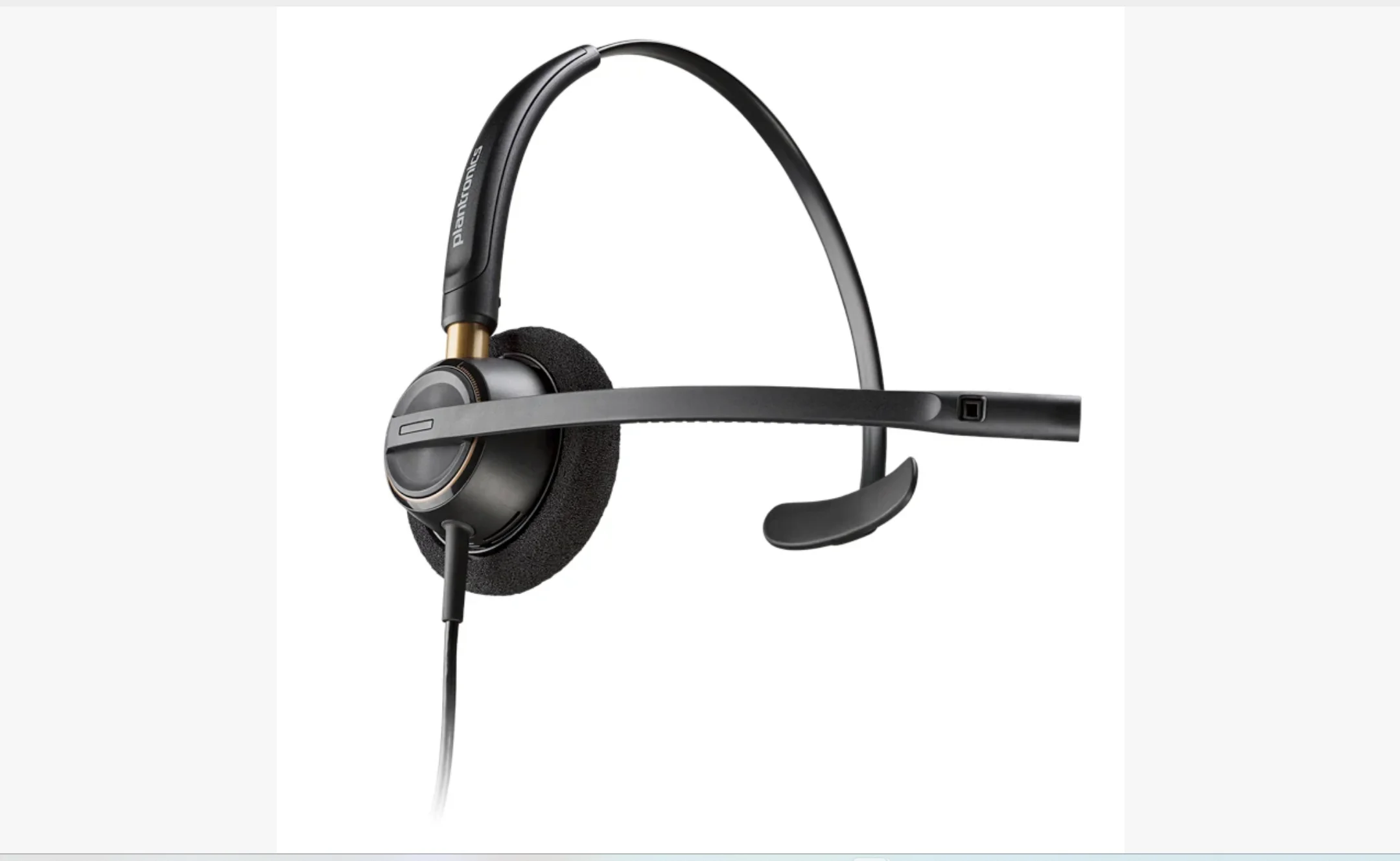 Originale Plantronics Poly HW510 Cuffia Servizio clienti Telefono CC Auricolare Telemarketing Phone