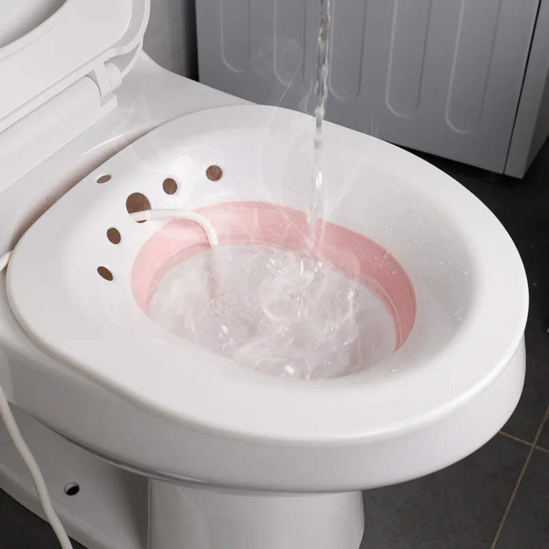 Superior Woman Folding Toilet Bidet Postpartum Bath Toilet Seat Self Cleaning Hip Irrigator Perineum Soaking Bathtub Hemorrhoid