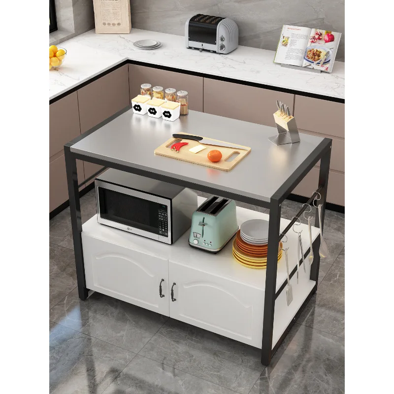 Grab Rack Oven Dishes Multi-layer Storage Rack Stainless Steel Kitchen Microwave