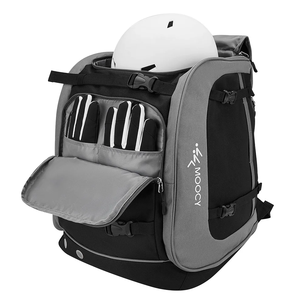 Zaino per abbigliamento per casco da 65 litri Zaino per casco in tessuto Oxford di grande capacità Tasca per casco Uomo Donna Borsa da sci Zaino impermeabile per escursionismo Arrampicata