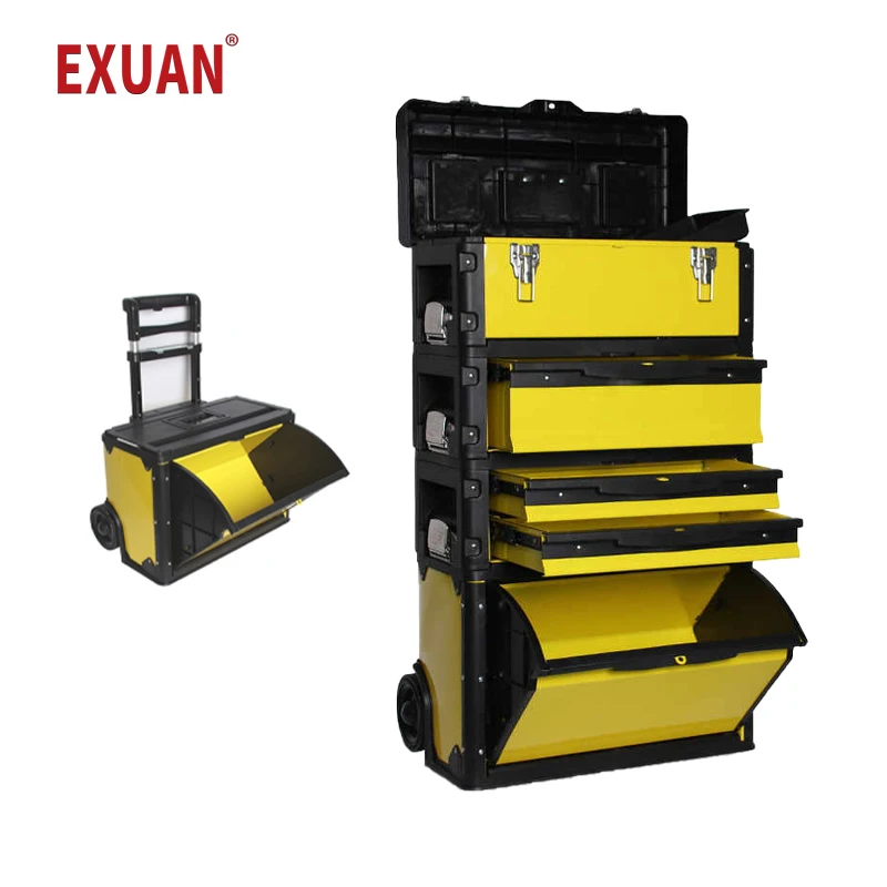 Car maintenance tool storage box multifunctional trolley tool box three-in-one hardware tool box wheeled workshop Tool Trolley 3