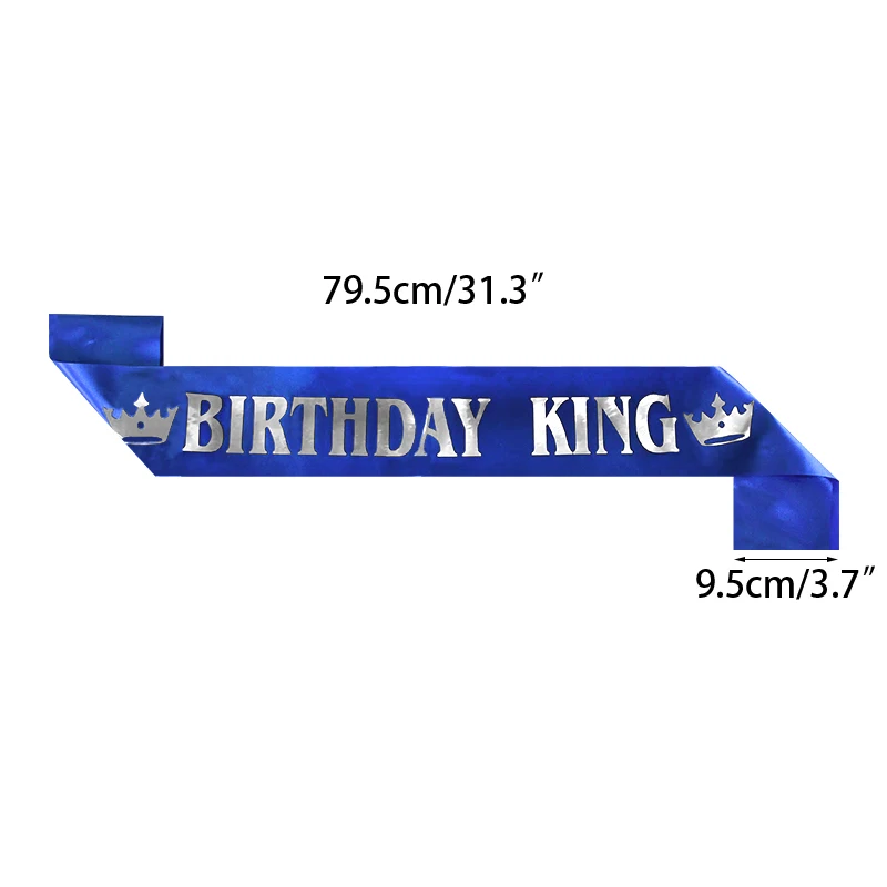 Gold-Schwarze Geburtstagskönig-Schärpe für Männer, Jungen, Mädchen, Happy 16, 18, 20, 30, 40, 50, 60 Geburtstagsfeier-Dekoration und Zubehör – Detail 2