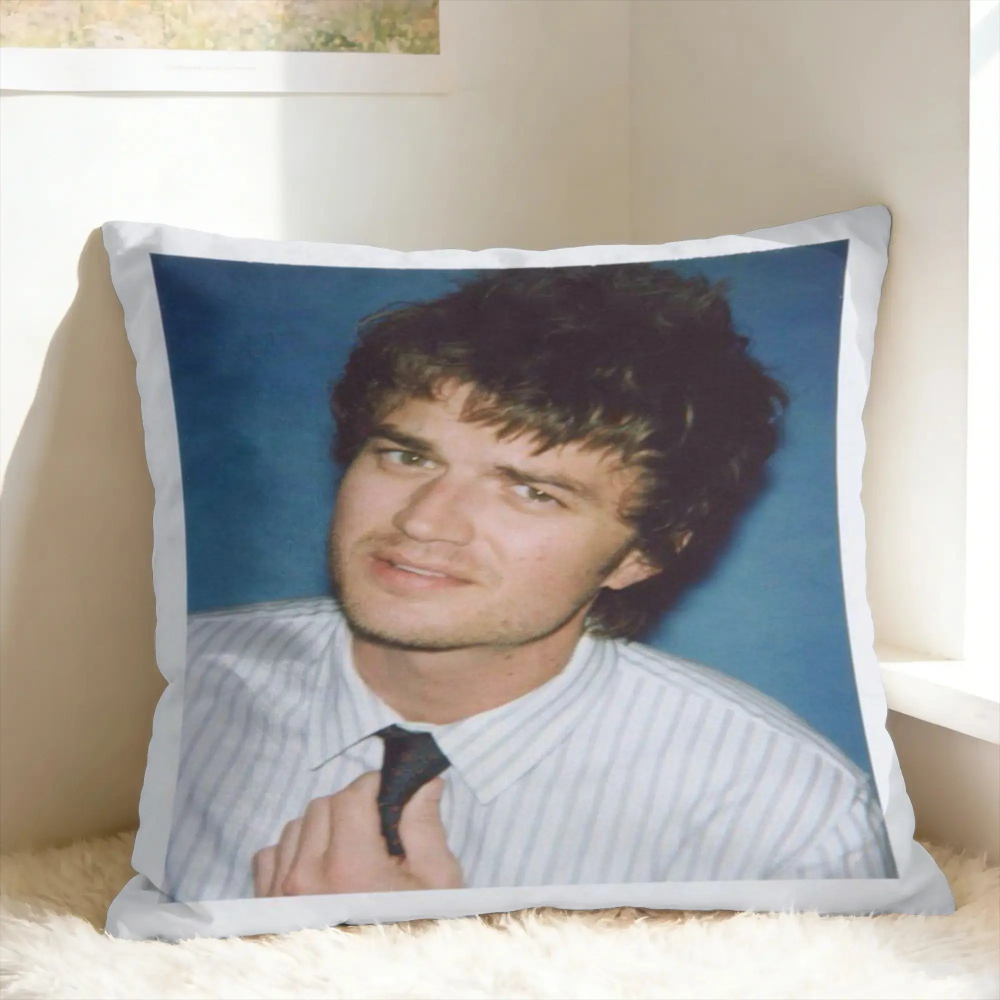 Joe Keery Steve Harrington Pillow Case  Comfy Pillow Cover Vintage Pillowcases For Sofa Bedroom Home Decor