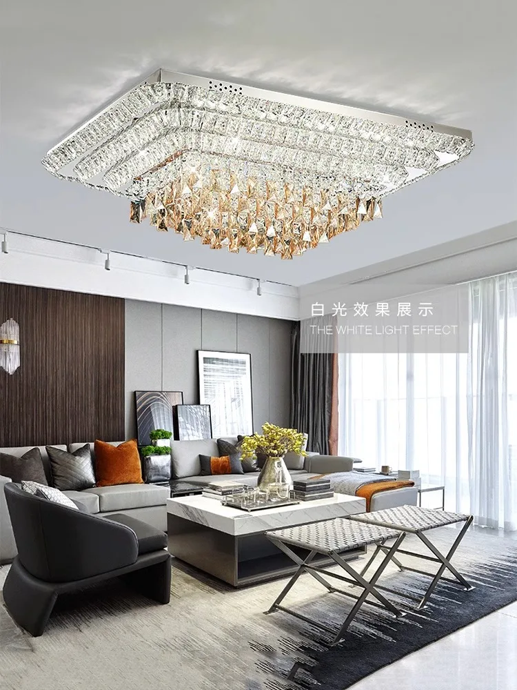 Home Appliance Led Crystal Ceiling Lamp Elegant Luxury Modern Ceiling Chandelier Room Decoration Light Fixture