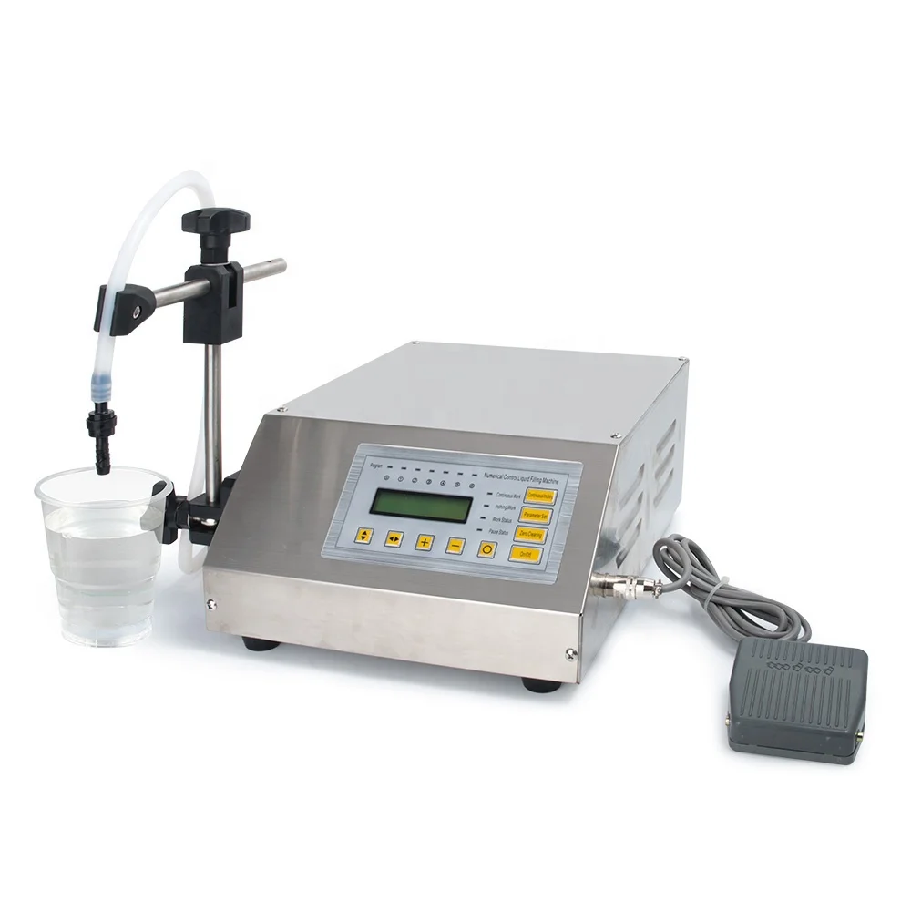 Semi-Auto Liquid Filling Machine Pump Numerical Filler Digital Control 2ml to 3500ml Drink Water GFK160