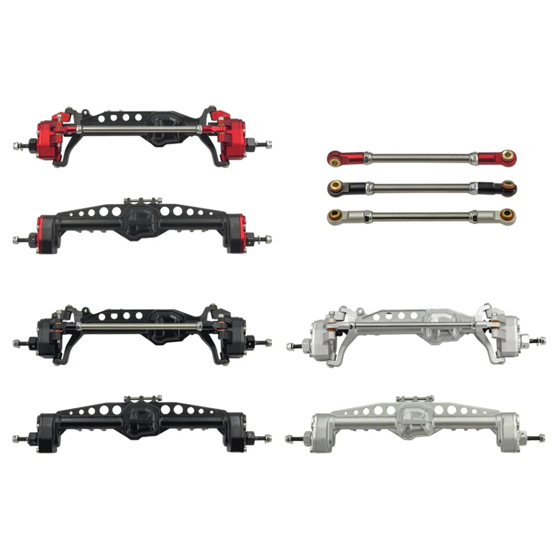 Osiowy Scx10 iii Gladiator Jeep Cj7 Wrangler ulepsza części akcesoria metalowe aluminiowe przednie i tylne osie portalowe nadwozie