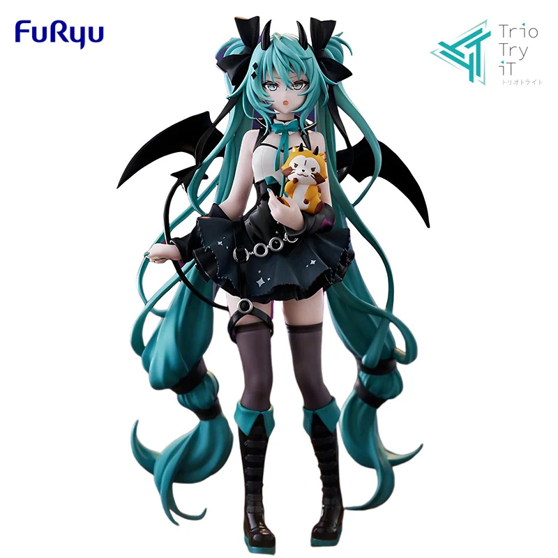 

Фигурки героев аниме FuRyu Trio-Try-iT Hatsune Miku Rascal, енот, демон, 18 см, коллекционная игрушка