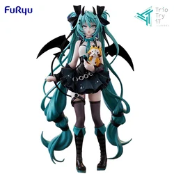 Oryginalny FuRyu Trio-Try-iT Hatsune Miku Rascal szop - styl demoniczny- pcv 18CM figurki akcji z anime kolekcja modeli zabawek