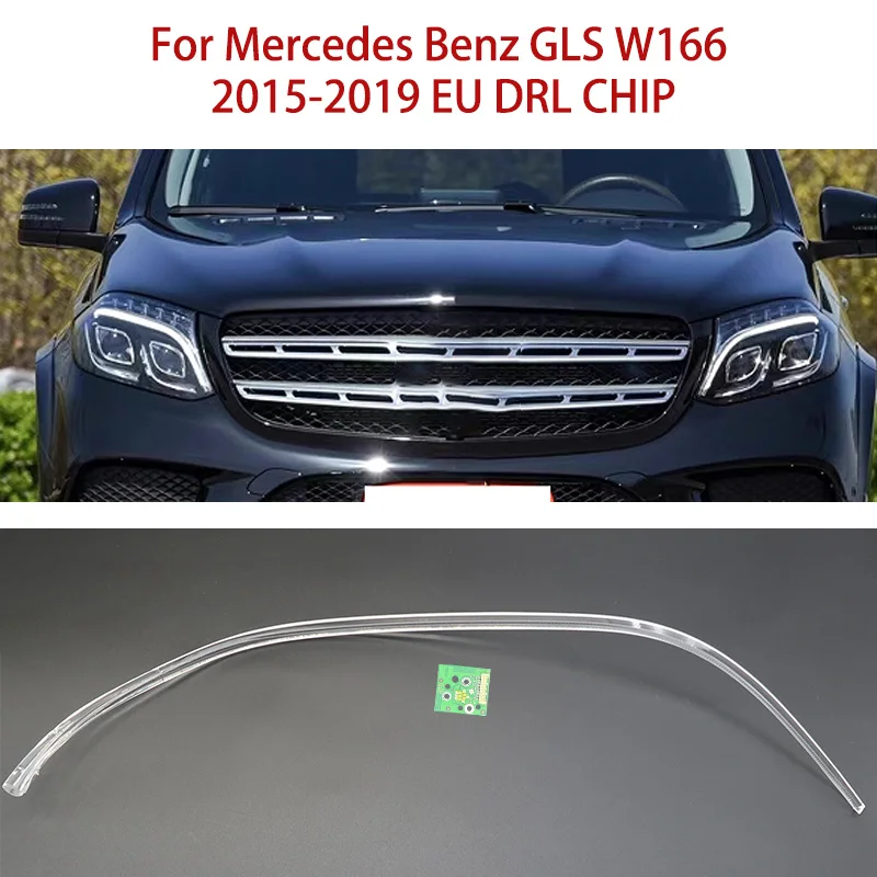 

Car DRL CHIP Conduit Strip For Mercedes Benz GLS W166 White Light Angel Eye 2015-2019 EU Ballast Module Daytime Running Lights