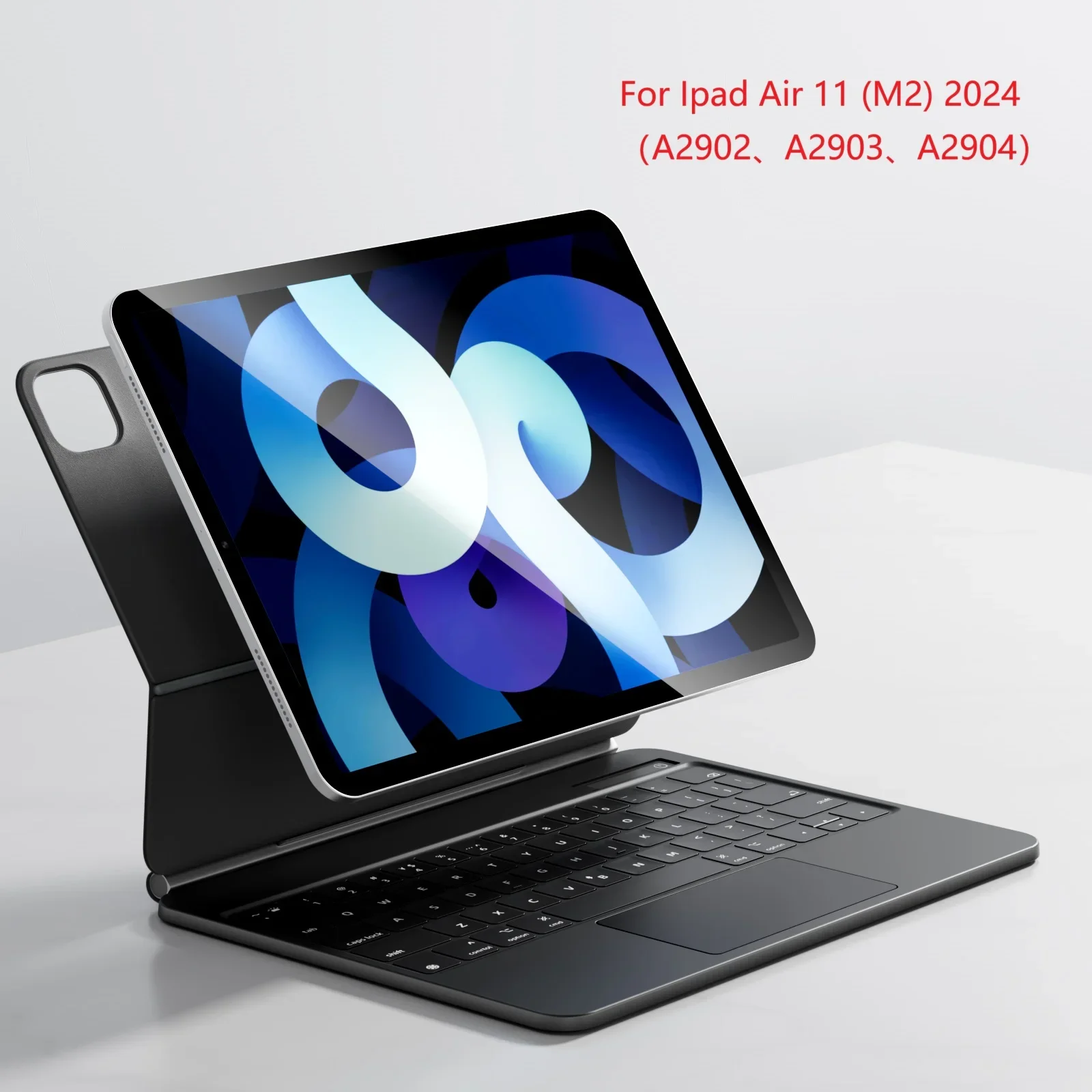 

Tablets Keyboard for iPad Air 11 (M2) 2024 A2902 A2903 A2904 Air 11 M3 2025 Backlit touchpad Keyboard Covers Magnetic Case Funda