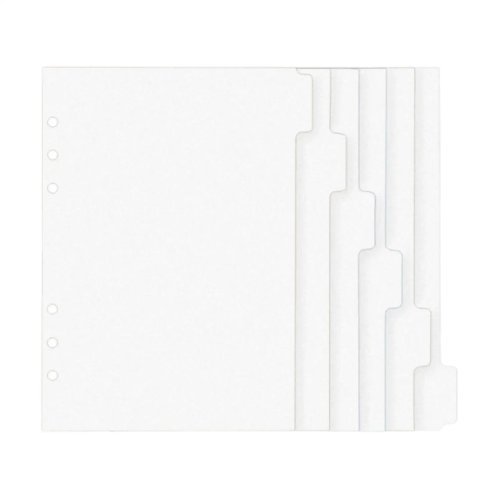 6 Sheets Binder Painting Pocket Notebook Dividers for School Students Home