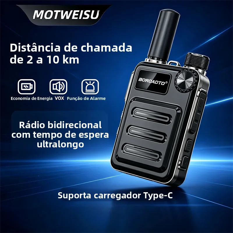 長距離トランシーバー-2個セット-uhf-400-470mhz-16ch-type-c充電-aiノイズリダクション-voxアラーム機能付き-頑丈な双方向無線機
