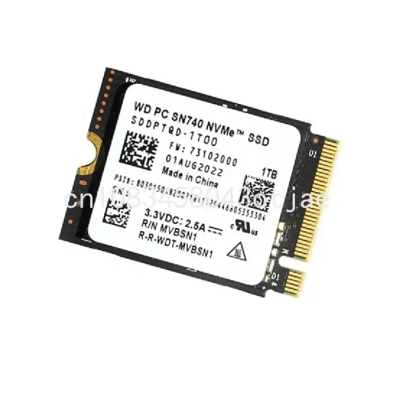 Digital WD SN740 SSD 2TB 1TB 512GB Hard Drive M.2 2230 NVMe PCIe Gen 4x4 Solid State  for pc Laptop