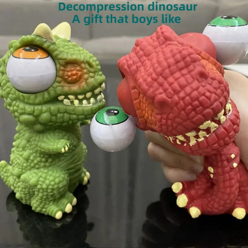 Internet Celebrity Decompression Toy, Burst Eye Dragon, Pinch Music Prank, Weird, Creative Boy Birthday Gift, Screaming Dinosaur