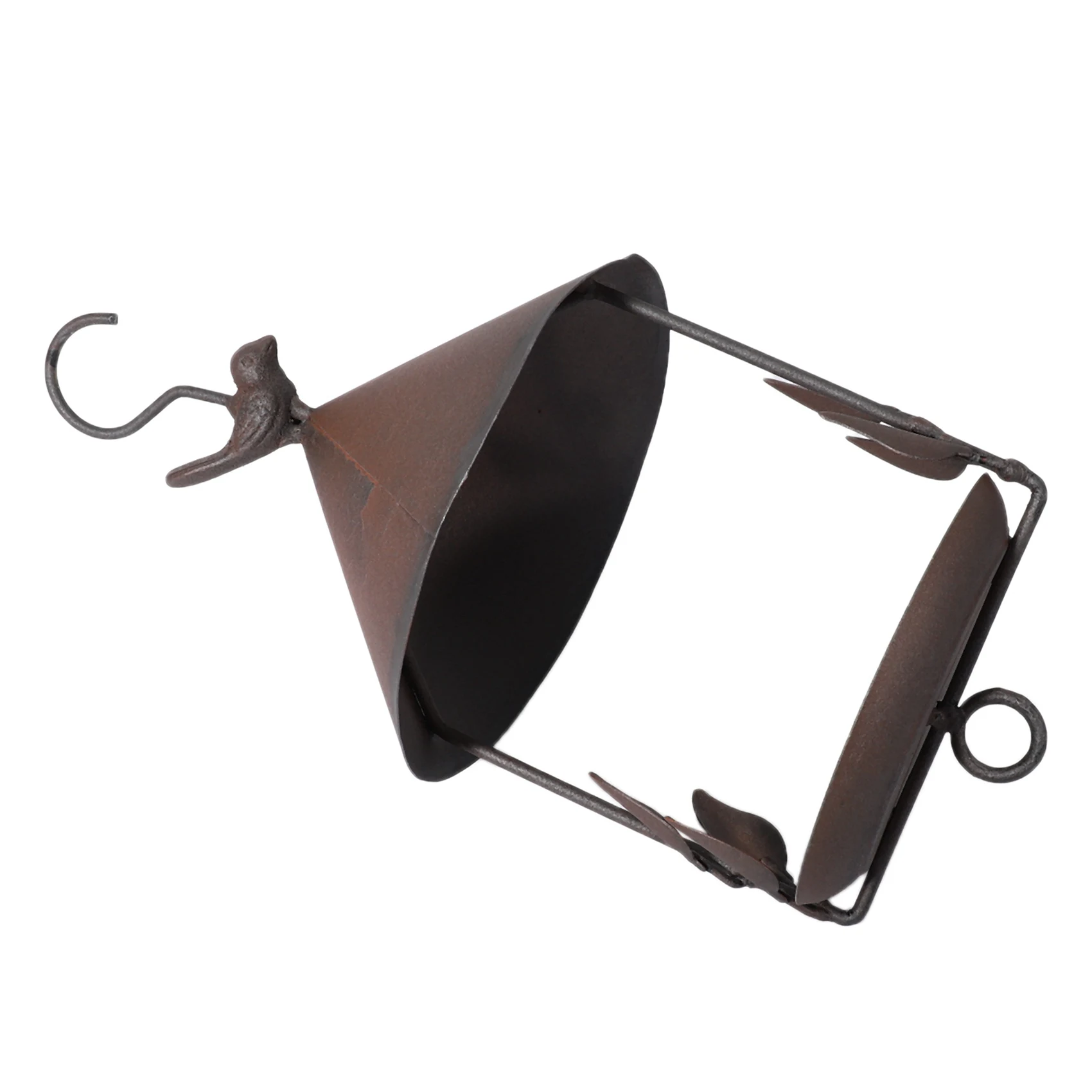 

2X Bird Feeder Bird Outdoor Iron Rainproof Windproof Hanging Style Feeder For Various Pet Birds Feeding Supplies-B09B