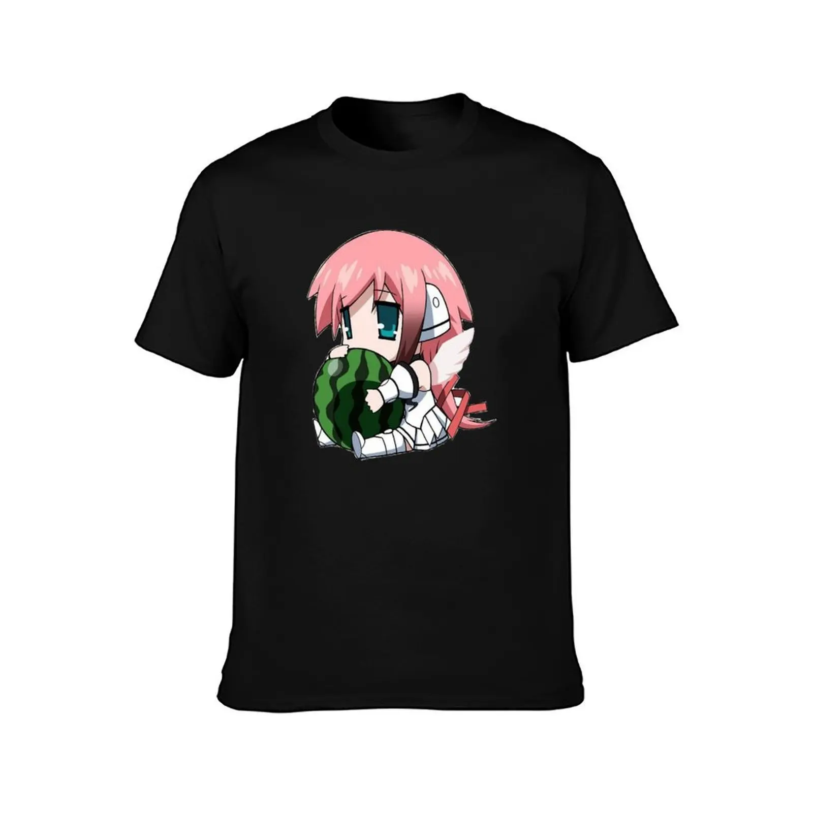 Ikaros Heaven&X27;S Lost Property Anime Chibi 1 T-Shirt Active Sports Short Sleeve Cotton Shirt