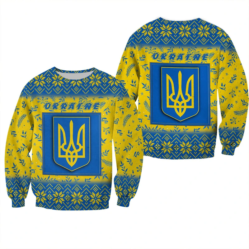 

Ukraine Flag 3d Printed Sweatshirts Autumn Long Sleeve Pullovres Women Kids Sports Clothing Love And Peace New Hoodie Tracksuits