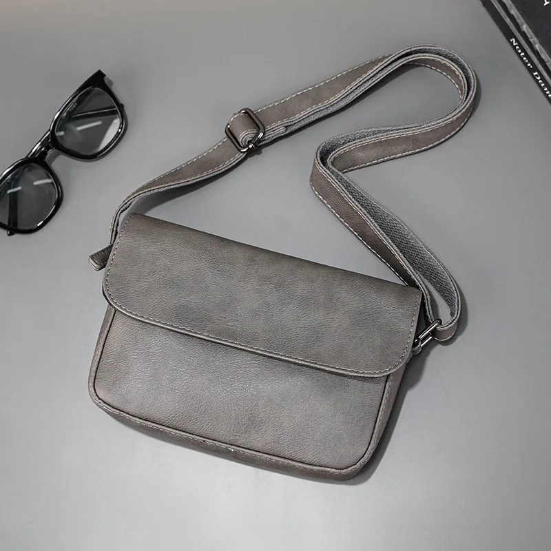 

Мужская сумка-мессенджер через плечо 2026: Ретро-стиль, модная повседневная модель, простая, легкая, маленькая квадратная сумка через плечо