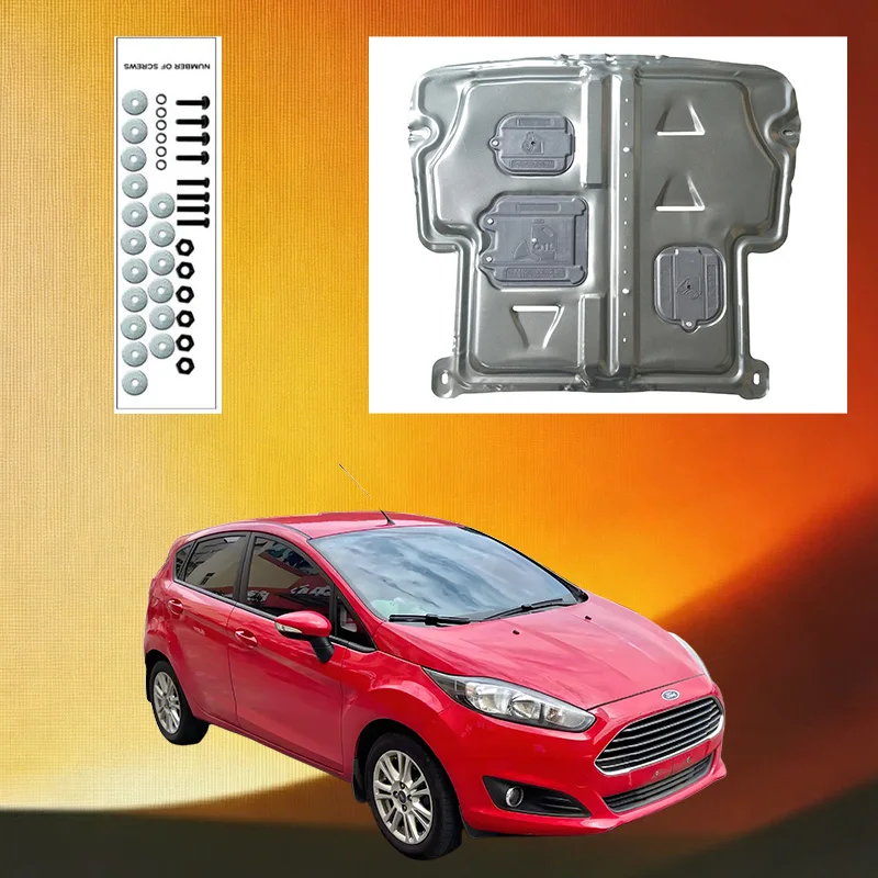 Durable Underbody Protection Engine Skid Plate For  Ford Fiesta 2003-2016 1.3L 1.5L  High Quality Engine Shield Car