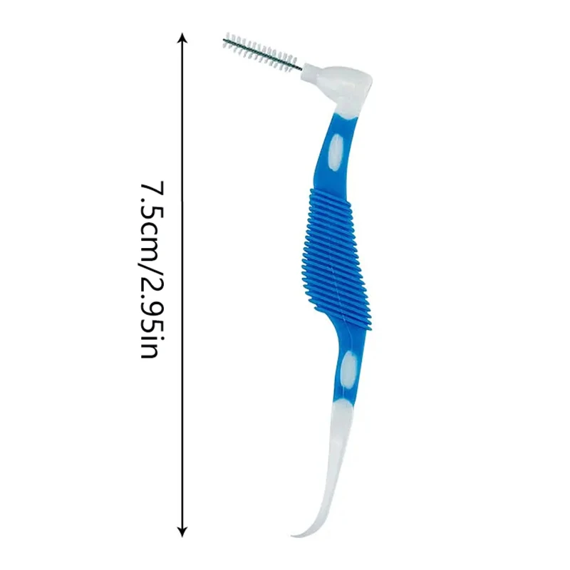 Cepillo Interdental para limpieza de dientes, palillo de dientes, cepillos interdentales, herramientas para el cuidado de la higiene bucal, 8 unids/lote por caja