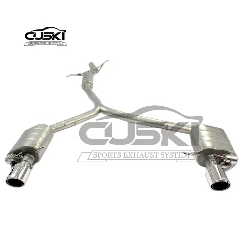 High Performance Catback Exhaust For Audi Q5/B8 2.0T 2014-2018 quality Stainless Steel Exhaust auto parts Exhaust system