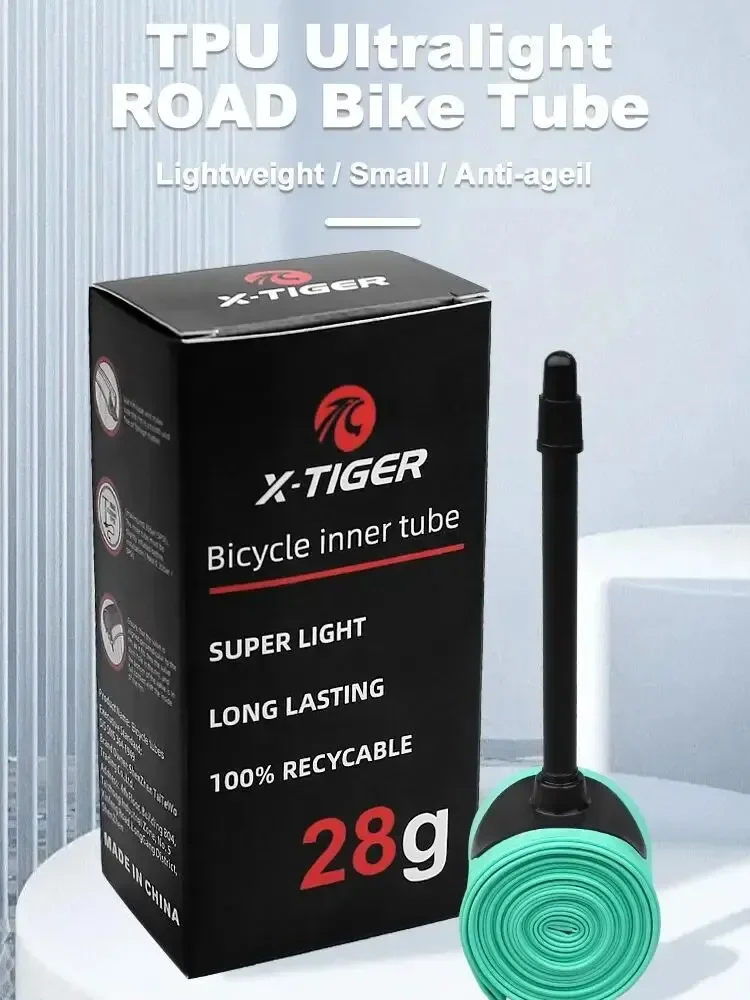 AliExpress X-TIGER Ultralight TPU Bike Inner Tube 700C 700x18-32C 45/65/85mm Presta French Valve Road MTB Bicycle Puncture 28g Cycling Part