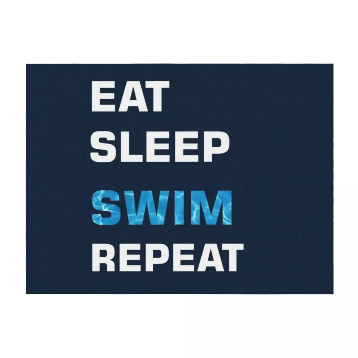 

EAT SLEEP SWIM REPEAT Throw Blanket blankets and throws Kid'S Bed covers wednesday Blankets