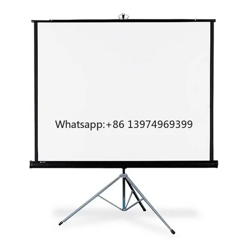 Outdoor Movie Screen with Tripod Stand - Portable Projector Screen for Camping & Backyard