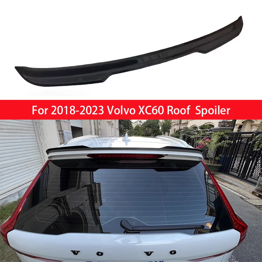 

For Volvo XC60 ABS Plastic Material Parts Rear Trunk Lid Car Spoiler Rear Wing Exterior Components 2018 2019 2020 2021 2022 2023
