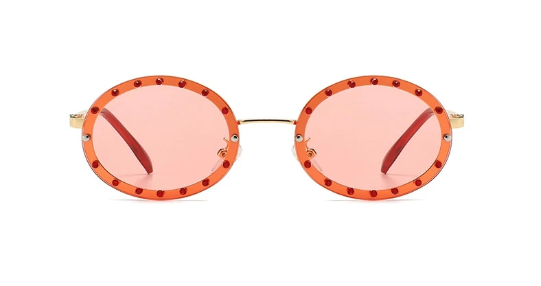 46127 Luxus-Sonnenbrille mit Diamantrahmen, Damenmode, kleine Größe, ovaler Sonnenschutz, Vintage-Schutz, UV400 – Detail 21