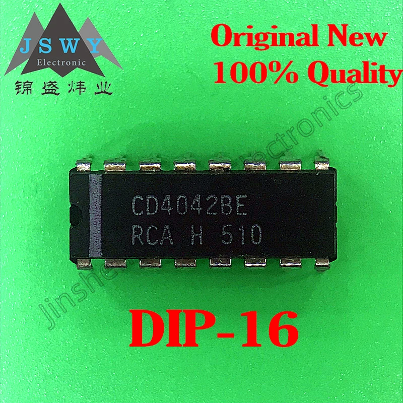 Original 2023+ CD4042BE CD4042 100% Imported DIP-16 Chip Quad Latch D-Type Trigger Direct Plug 5~40PCS Free Shipping