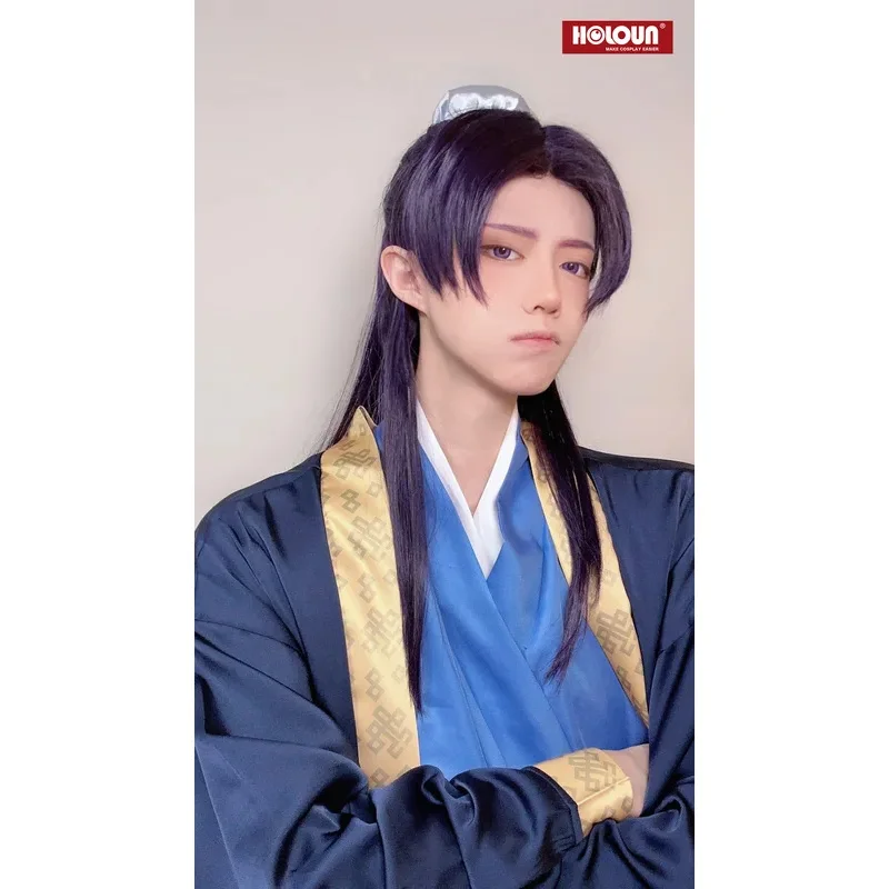 HOLOUN The Apothecary Anime Jinshi Cosplay Costume Cos Convention Hanfu Blue Robe Halloween Christmas Gift