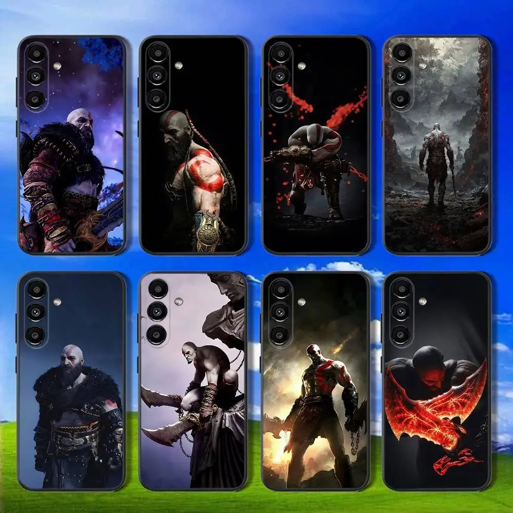 

G-God of W-War Kratos Phone Case For Samsung Galaxy A13,A21s,A22,A31,A32,A52,A53,A71,A80,Soft Black Shell