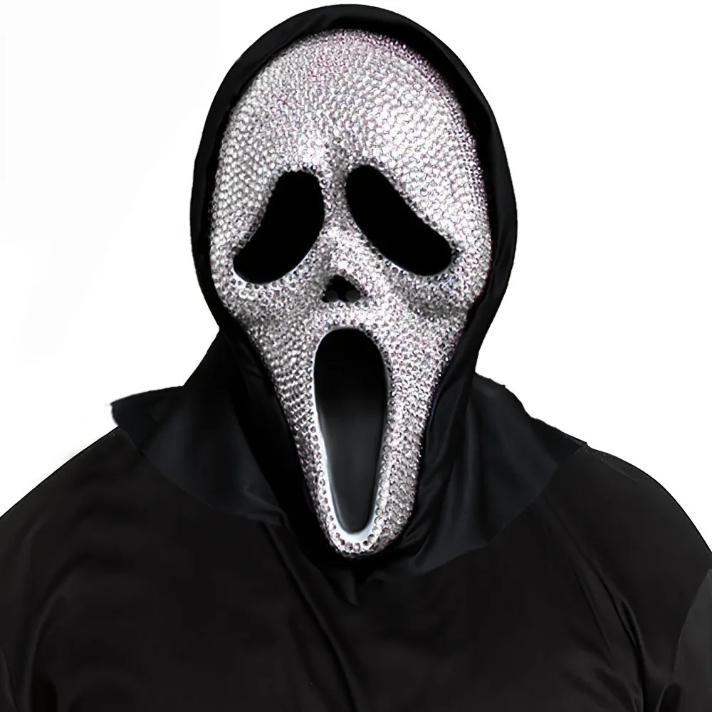 

Хэллоуин Ужас Крик Зеркальная Маска Маскарад Ролевая Блестящая Маска Вечерние Танцевальное Платье Маска