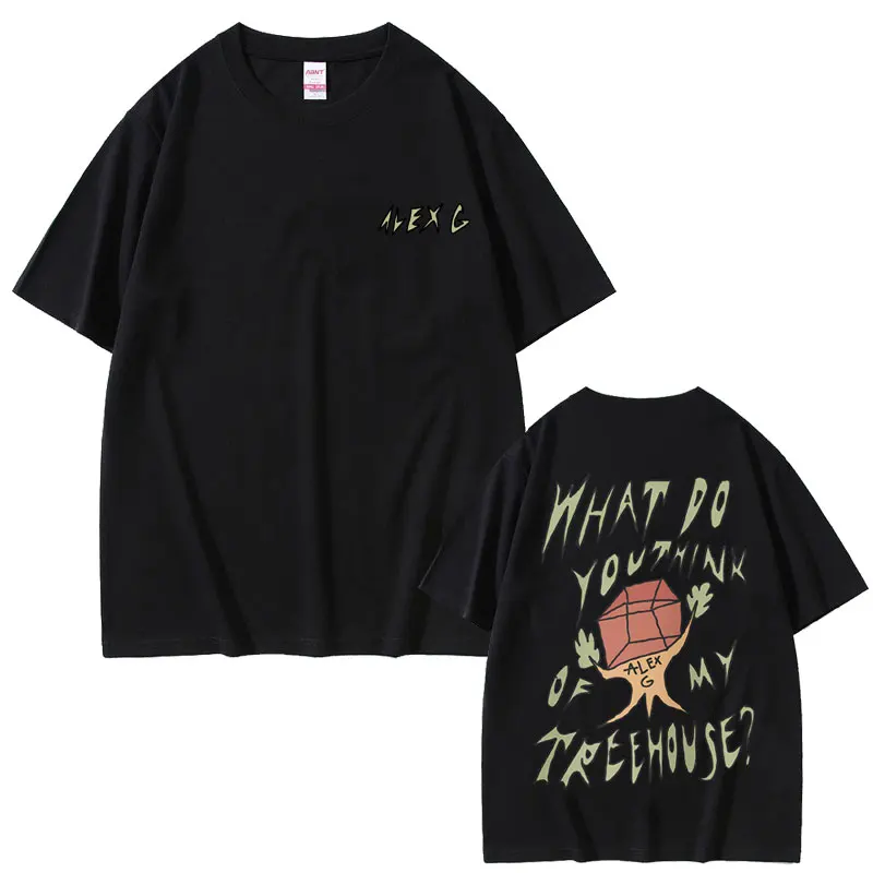 

Singer Alex G Treehouse Graphic Print T-shirt Women's Casual T Shirts Unisex Fashion Vintage Tshirt