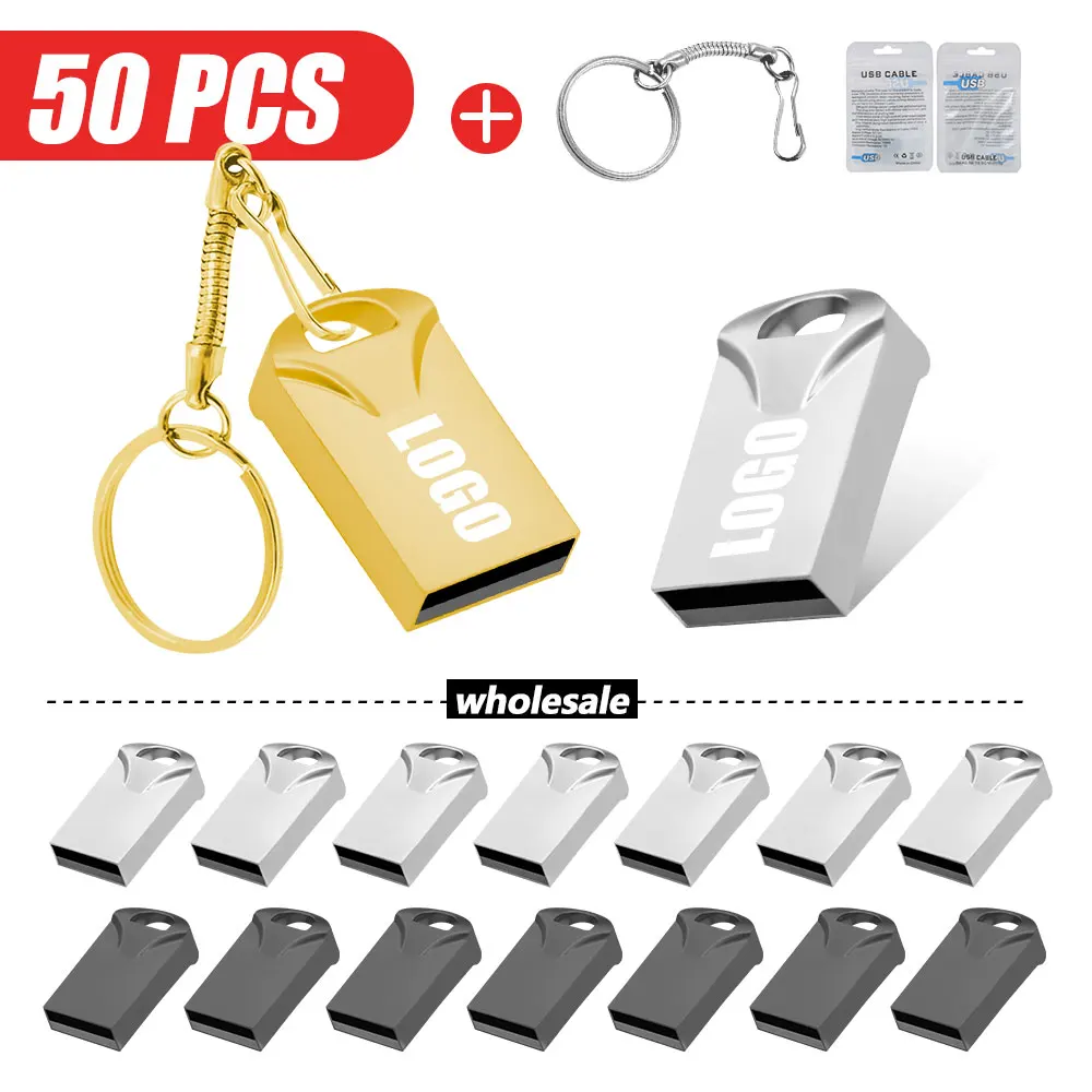 

50pcs/lot Pen Drive 2.0 Usb Flash Drive 4GB 8GB Usb Memoria Stick 64GB 32GB Pendrive Photography Free Custom Logo Mini Usb Gift