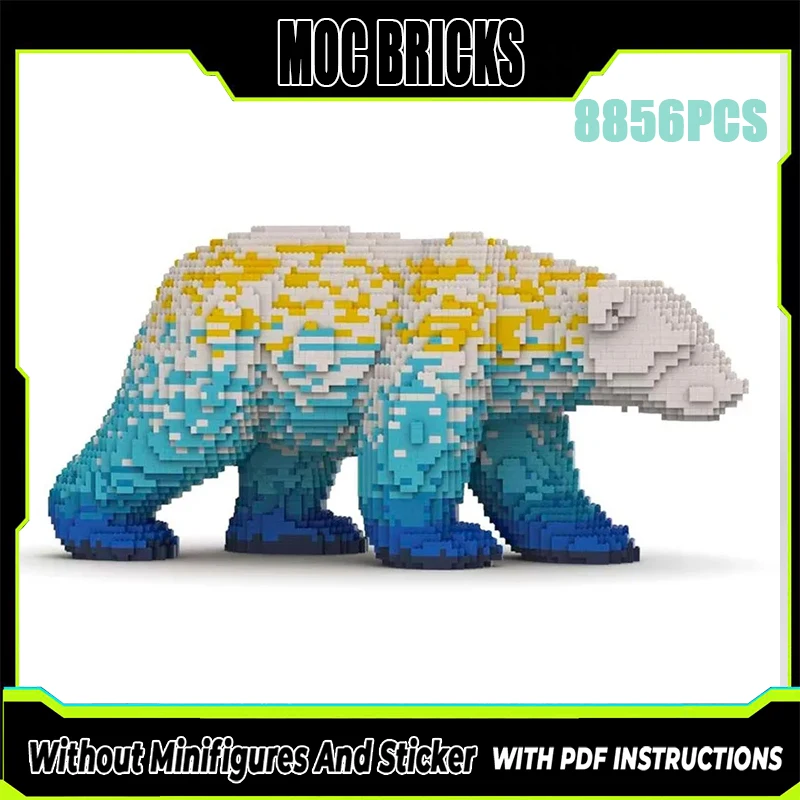 MOC Building Blocks Polar Bear Jewelry Model Bricks Toys