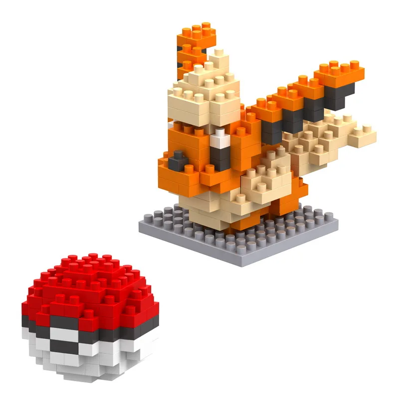 75 Stile Pokémon Bausteine Montage Anime Pikachu Glurak Schigerausche Bisasam Gengar Figuren Spielzeug für Kinder Geschenk