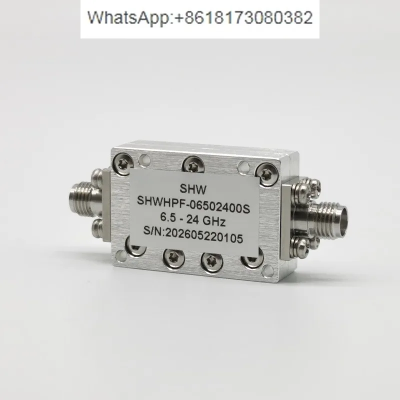 6.5-24GHz 15W SMA female 50 ohms RF microwave coaxial high-pass filter electrical filter