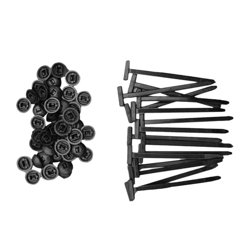 

【A08I】100Pcs Cable Tie Buckle Small Cinch Straps For Car Daily Repair, Trunk Interior Panel Cover