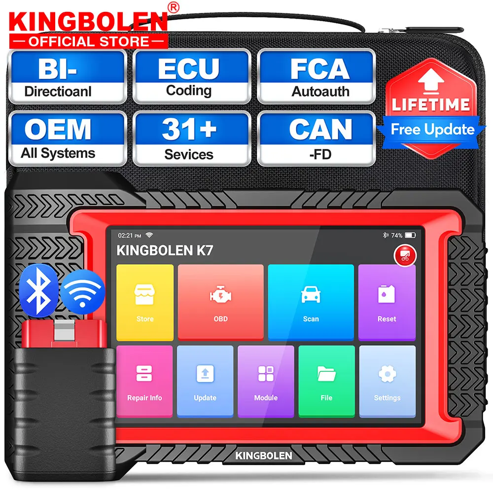 Kingbolen K7 Mise à jour Le meilleur outil de diagnostic automobile pour les professionnels et les amateurs