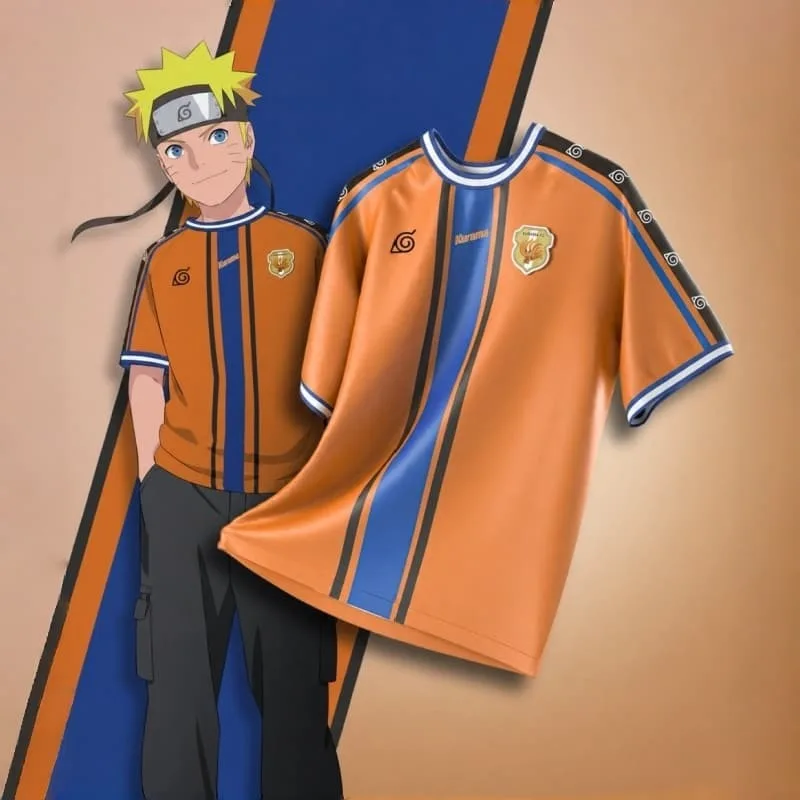 2026 Brand New Naruto Uzumaki Nine-Tails Themed Jersey - Stylish, Versatile, Breathable T-Shirt, Unisex Casual Sports Shirt
