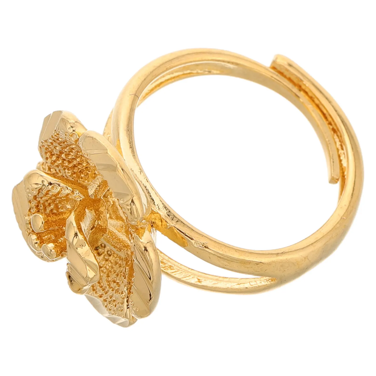Elegant Adjustable Carnation Ring Vintage Flower Ring for Women Unique Jewelry Floral Retro Style Fashion Rings
