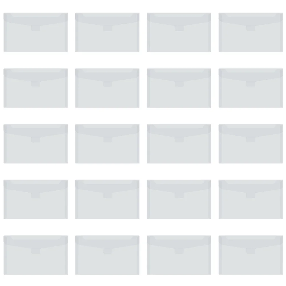 

35pcs Transparent Invoice Bag Premium Pp Waterproof Storage Pouch For Stamp Die Receipt Organizer Document Holder File