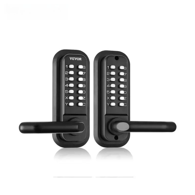 

Mechanical Keyless Entry Door Lock Single/Double -Sided 14 Digit Keyp and Handle Embedded