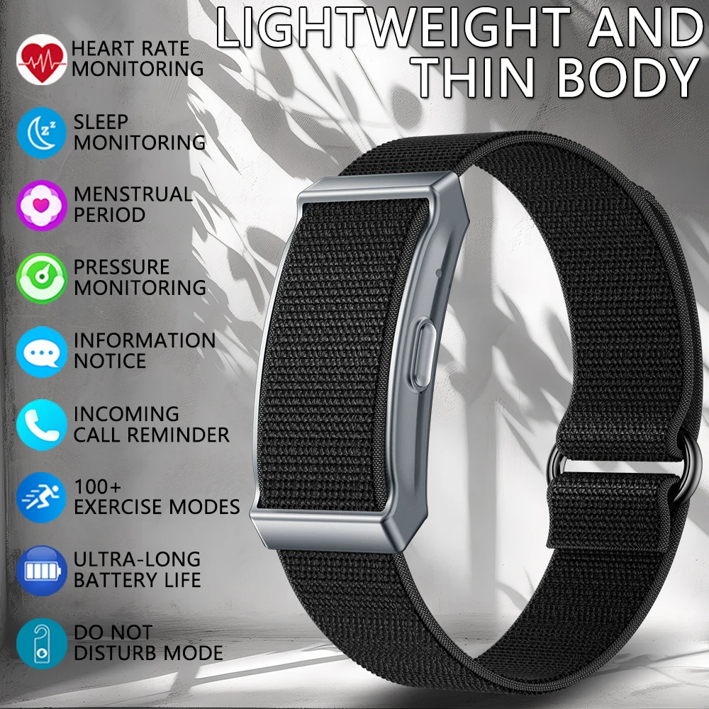 新しいスクリーンレススマートウォッチ心拍数血中酸素健康モニター腕時計スポーツフィットネストラッカースマートウォッチ男性女性用
